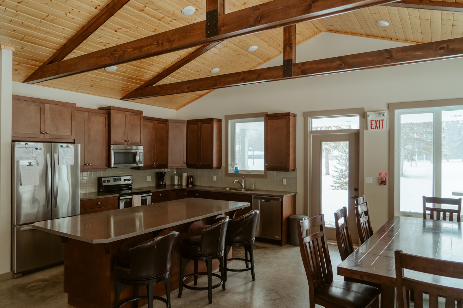 Unity Lodge spacious commercial kitchen interior